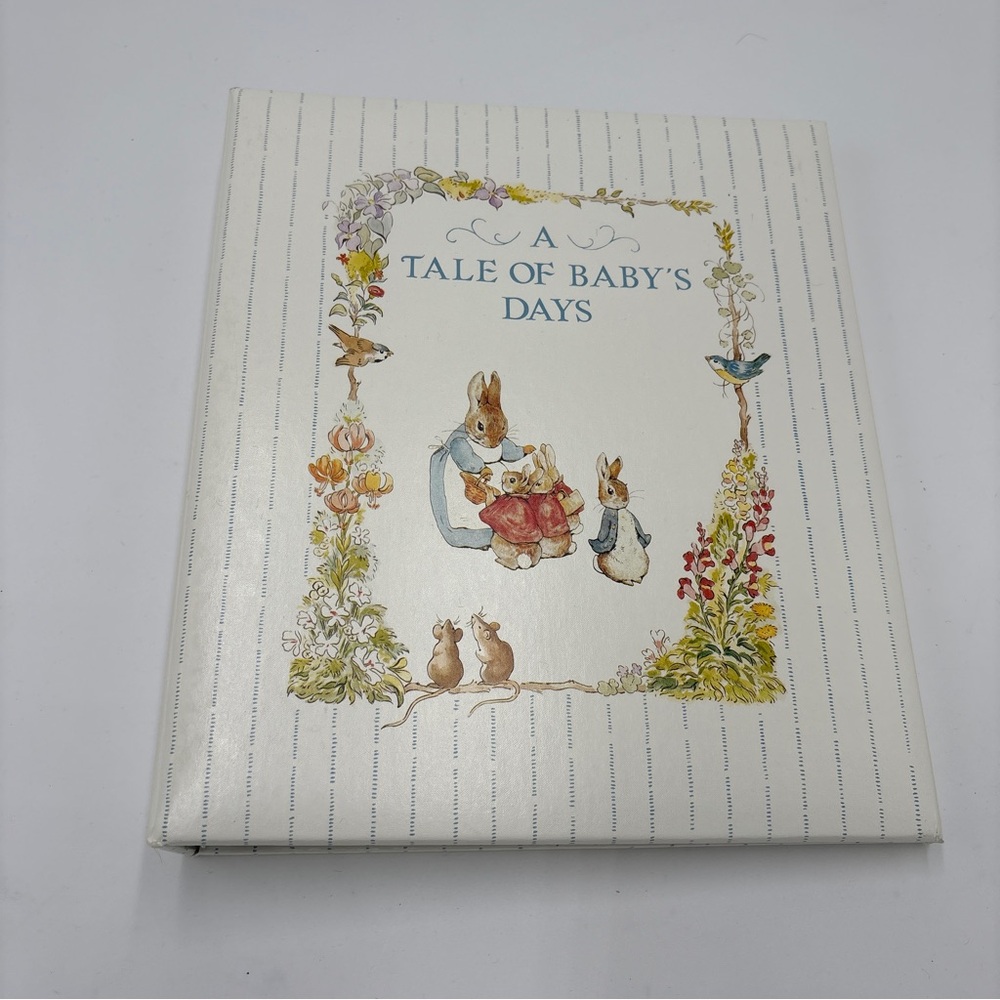 Vintage Beatrix Potter Peter Rabbit 1990 A Tale Of Baby Days Unused Nursery Book